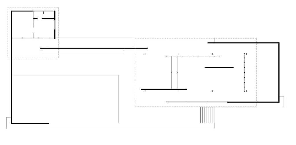 Mies van der Rohe - Barcelona Pavilion Plan (1929) - Free Plan and Fluid Space